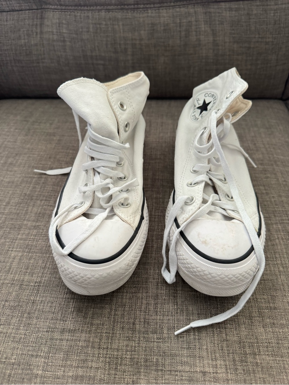 Converse' White High-Top Canvas Sneakers